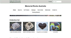 Desktop Screenshot of memorialrocks.com.au