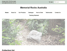 Tablet Screenshot of memorialrocks.com.au